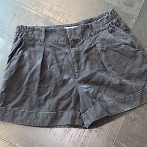 Kate Spade Brooke Street Pleated Stretch Waist Black Shorts Size 4​​​​​​​​​